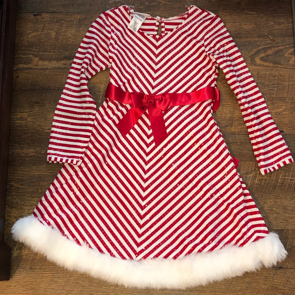 Christmas Juniors Dress Red/ White